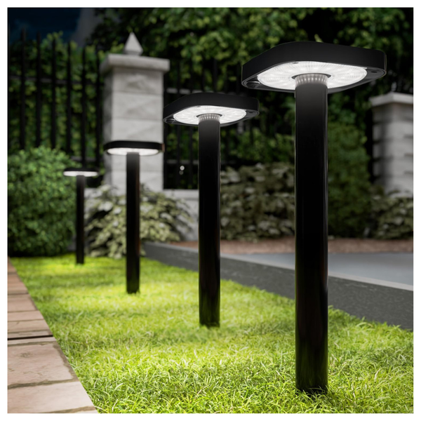 4-Pack Sunco 2W LED Square Solar Pathway Super Bright Light