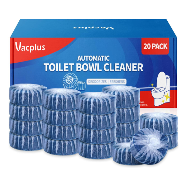 20-Pack Vacplus Long-Lasting Toilet Cleaner Tablets