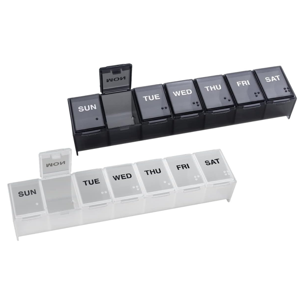 2-Pack EZY DOSE Weekly (7-Day) Daily Pill Organizer