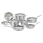 12-Pc Cuisinart Multiclad Pro Triple Ply Cookware Set