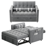 Marsail 3-in-1 Convertible Futon Sleeper Sofa Bed