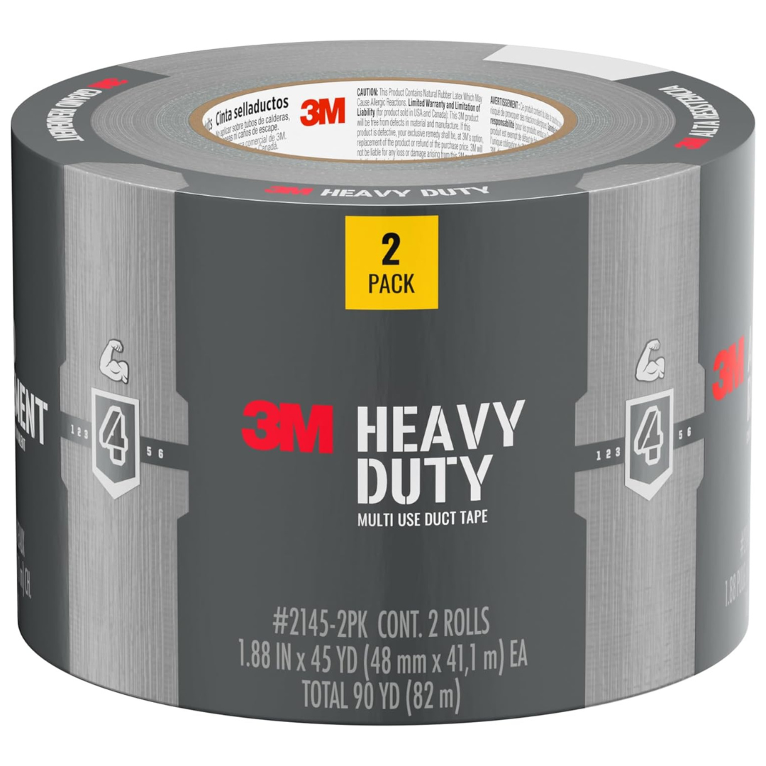 2-Pack Heavy Duty Duct Tape (1.88" X 45 Yd)