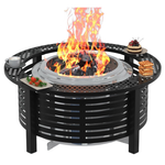 Fire Pit Surround Tabletop With Heat Shield