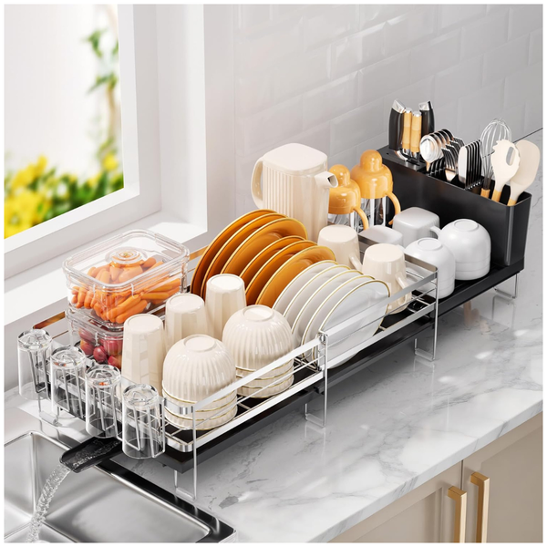 Stainless Steel Anti-Rust Expandable Dish Drying Rack