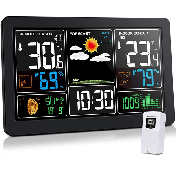 Kalawen Portable Digital Home Weather Thermometer With Alarm