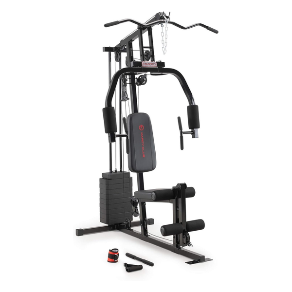 Marcy Home Gym Workout Station With 100 To 200 lb Weight Stack For Strength Training