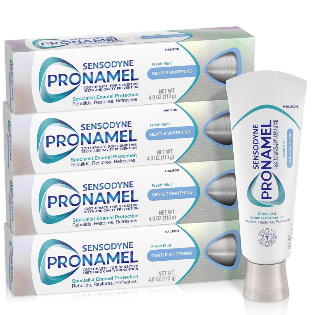 4-Pack 4-Oz Sensodyne Pronamel Gentle Teeth Whitening Toothpaste