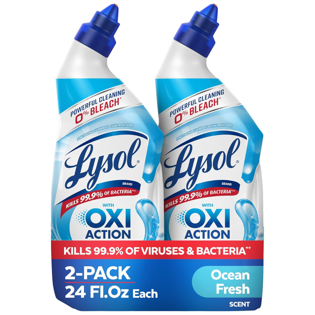 2-Pack 24oz Lysol Toilet Bowl Cleaner With Hydrogen Peroxide