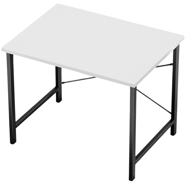 Sweetcrispy 32" Metal Frame Computer Desk With Wooden Top