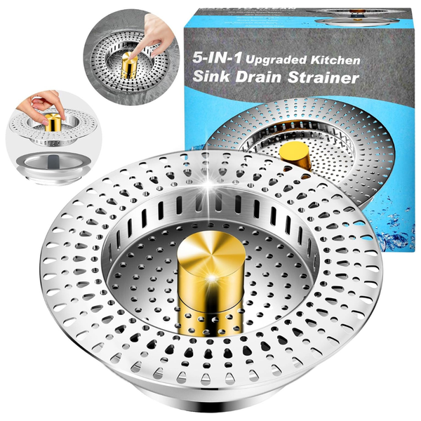 Balavina Kitchen Sink 18/8 Stainless Steel Drain Strainer