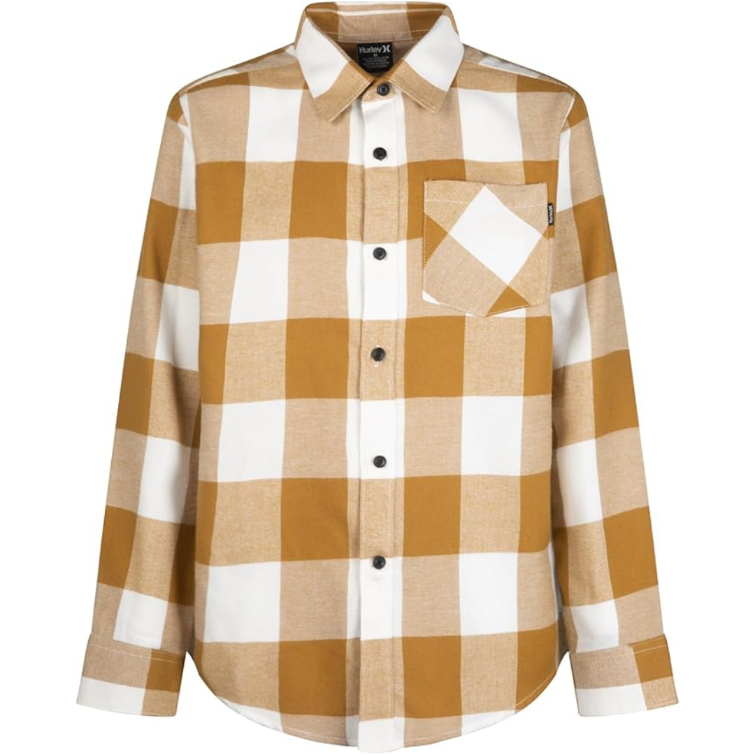 Hurley Boys Long Sleeve Flannel Shirt