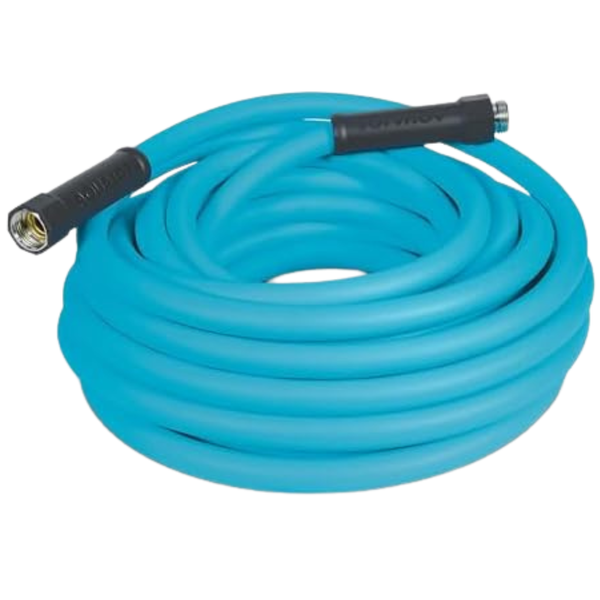 50ft Aqua Joe HybridFLEX Professional-Grade 5/8" Garden Hose