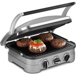 Cuisinart 5-in-1 Indoor Stainless Steel Griddler (GR-4NNAS)