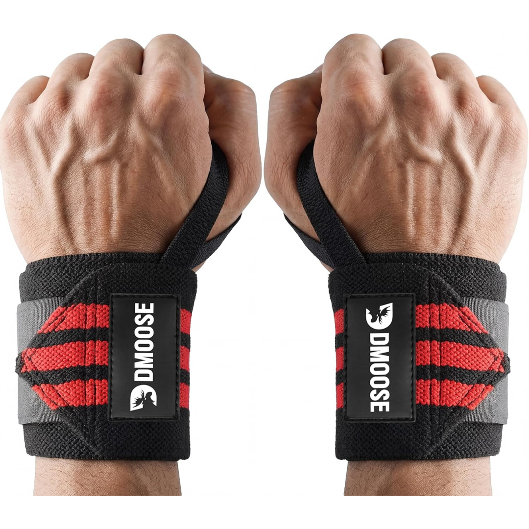 DMoose Fitness Wrist Wraps for Weightlifting 18"