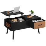 39.5" Yaheetech Lift-Top Coffee Table w/ Hidden Storage & Drawer