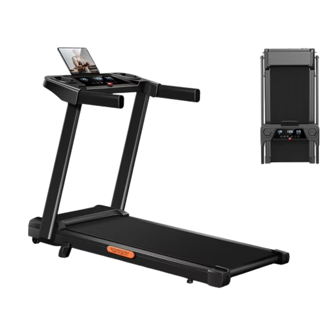Lezee 4 In-1 Foldable Treadmill With 10% Incline