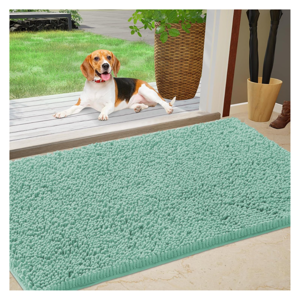 36" X 24" IM HOME Chenille Absorbent Outdoor Doormat