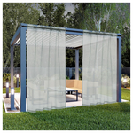 2 Panels 52" X 84" Sheer Outdoor Curtains