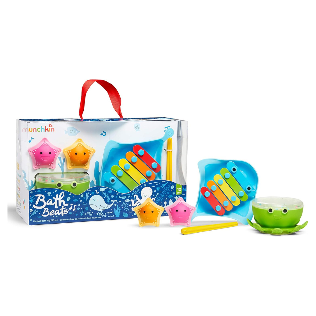 5-Piece Munchkin Bath Beats Musical Toddler Bath Toy