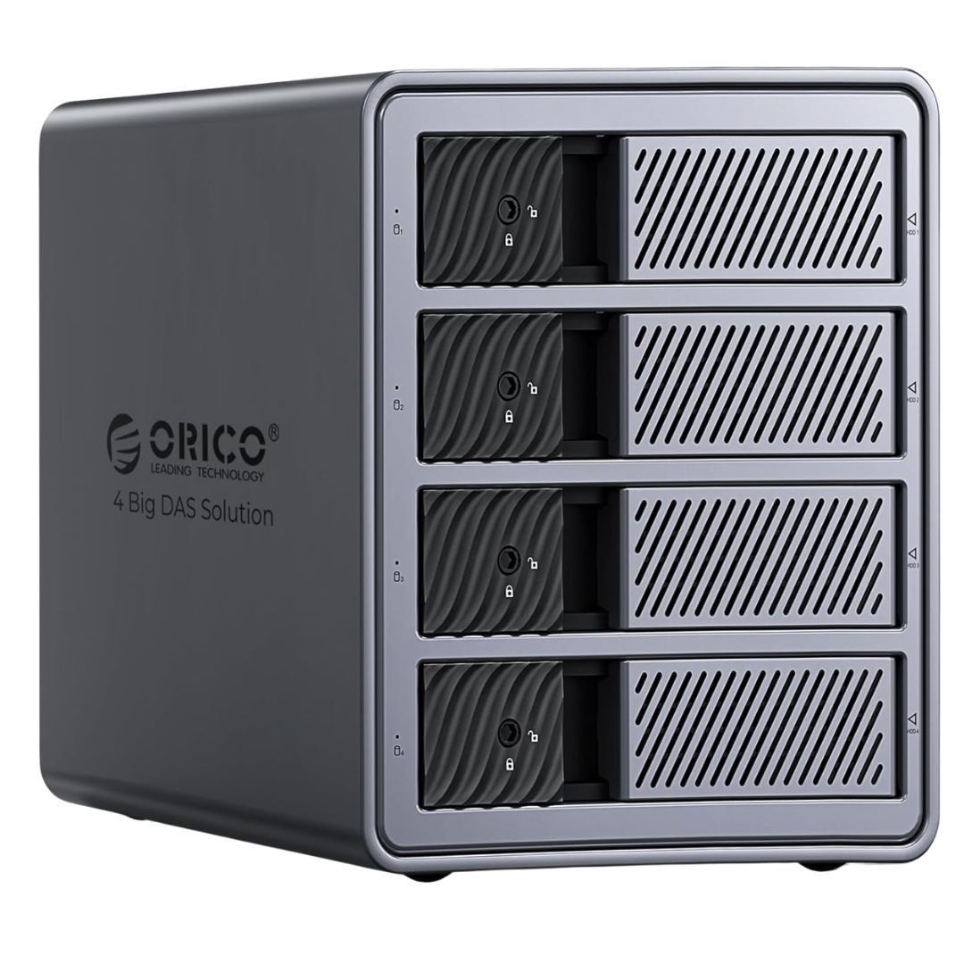4-Bay Orico RAID Hard Drive Enclosure For 3.5" SATA HDDs (Up To 88TB)