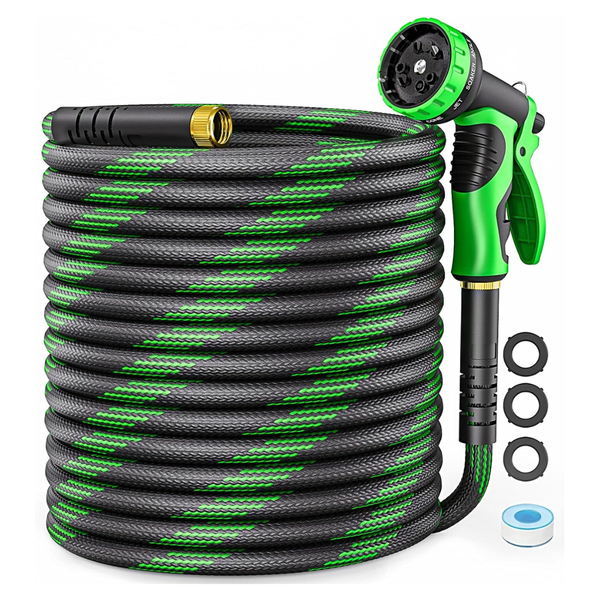 100-Feet Heavy-Duty & Flexible Non-Expandable Garden Hose