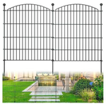 10-Panels 24" X 20 Ft Rustproof Metal Garden Fence Dog Fence