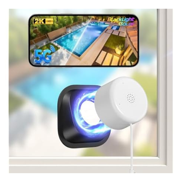 4MP 2K Blacklight Color Night Vision Window Security Camera