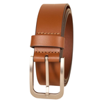 Amazon Essentials Men's Classic Jean Genuine Leather Belt