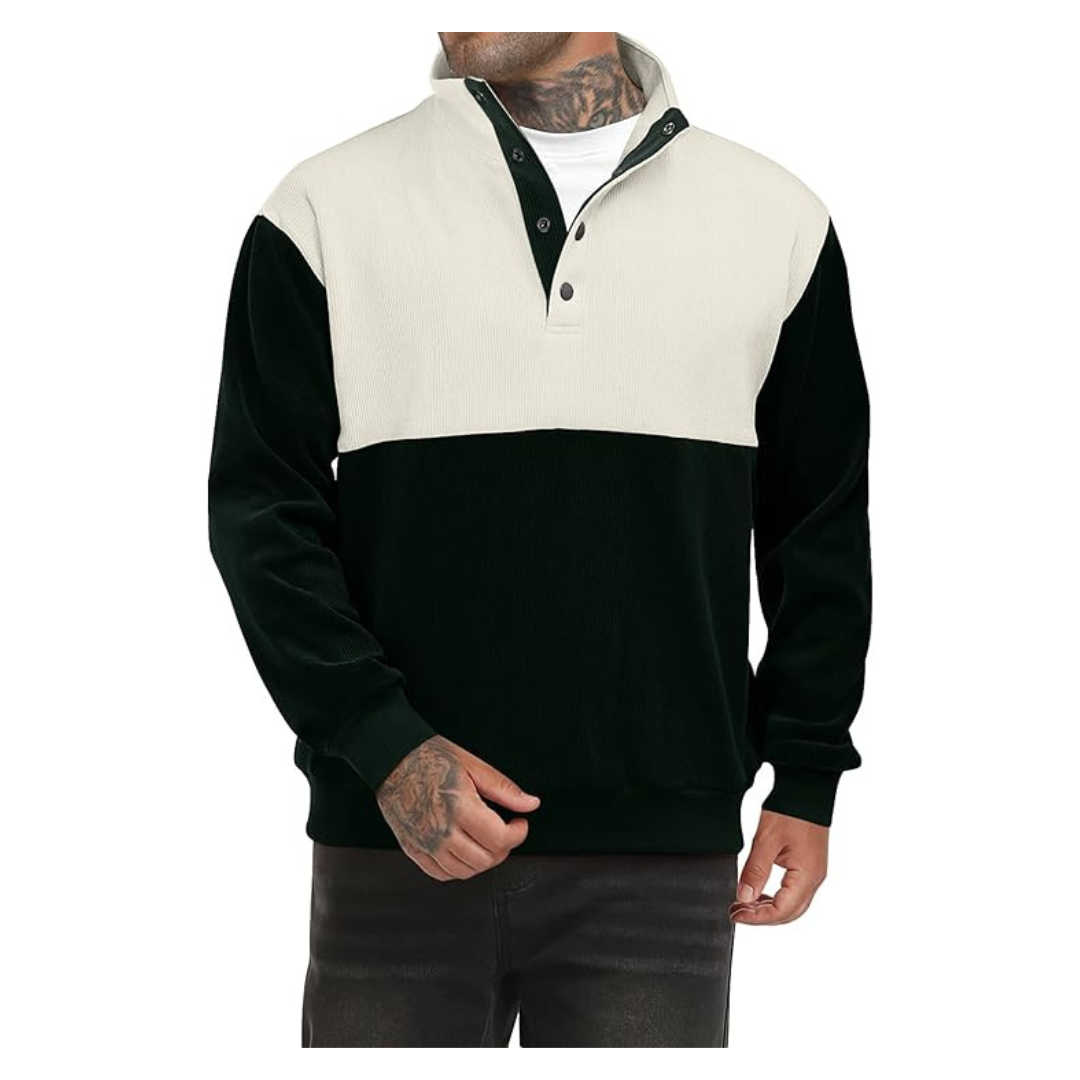 Men's Heavyweight Casual Corduroy Sweatshirt (Various)