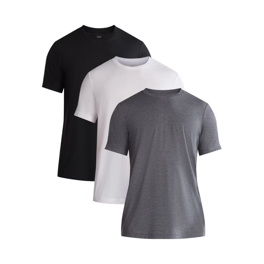 3-Pack George Men's Crewneck Tee With Short Sleeves