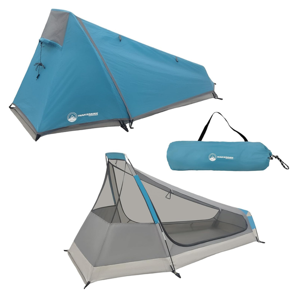 Wakeman 1 Person Camping Tent With Rainfly And Carrying Bag