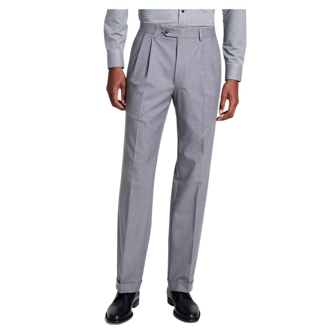 Michael Kors Men's Pleated Solid Classic Fit Pants (2 Colors)