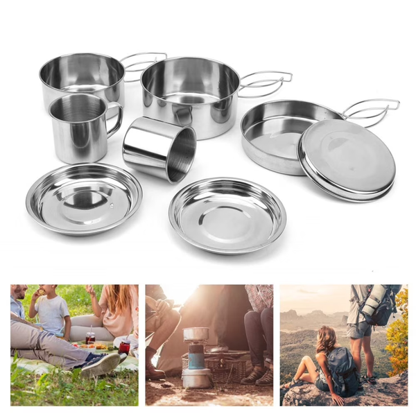 8-Piece Gardwin Direct Camping Cookware Kit
