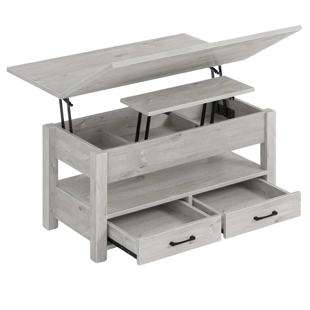 Rolanstar Multi-Function Lift Top Coffee Table W/ Drawers