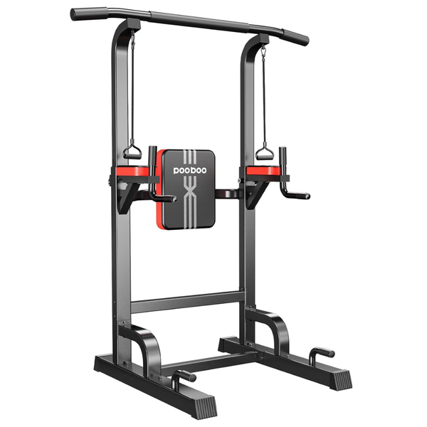 Pooboo Power Tower Dip Station Pull Up Bar