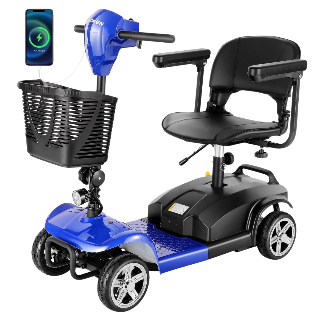 Wooken 24V 250W 4 Wheels 12Ah Electric Mobility Scooter