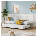 EliteEdge Heavy-Duty Metal Bed Frame Daybed With Trundle