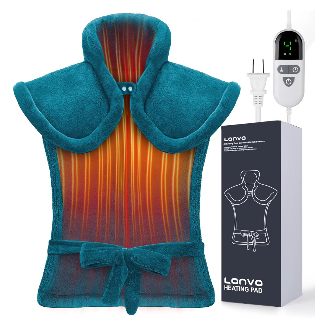 6 Heat Levels Pain Relief Electric Heating Pad