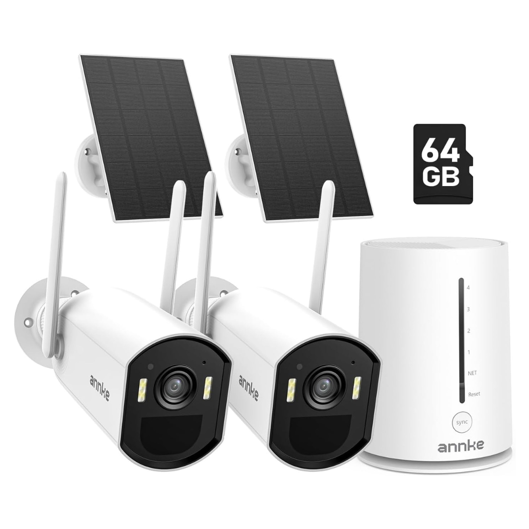 Annke 5MP Solar Wireless Security Camera Kit