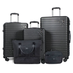 5-Piece Travelhouse Hardside Luggage Set With TSA Lock & Duffel Bag