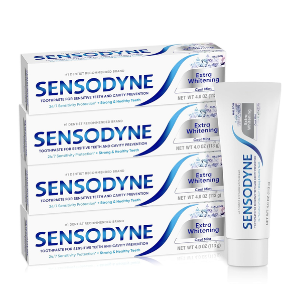 4-Pack Sensodyne Cavity Protection Extra Whitening Sensitive Toothpaste