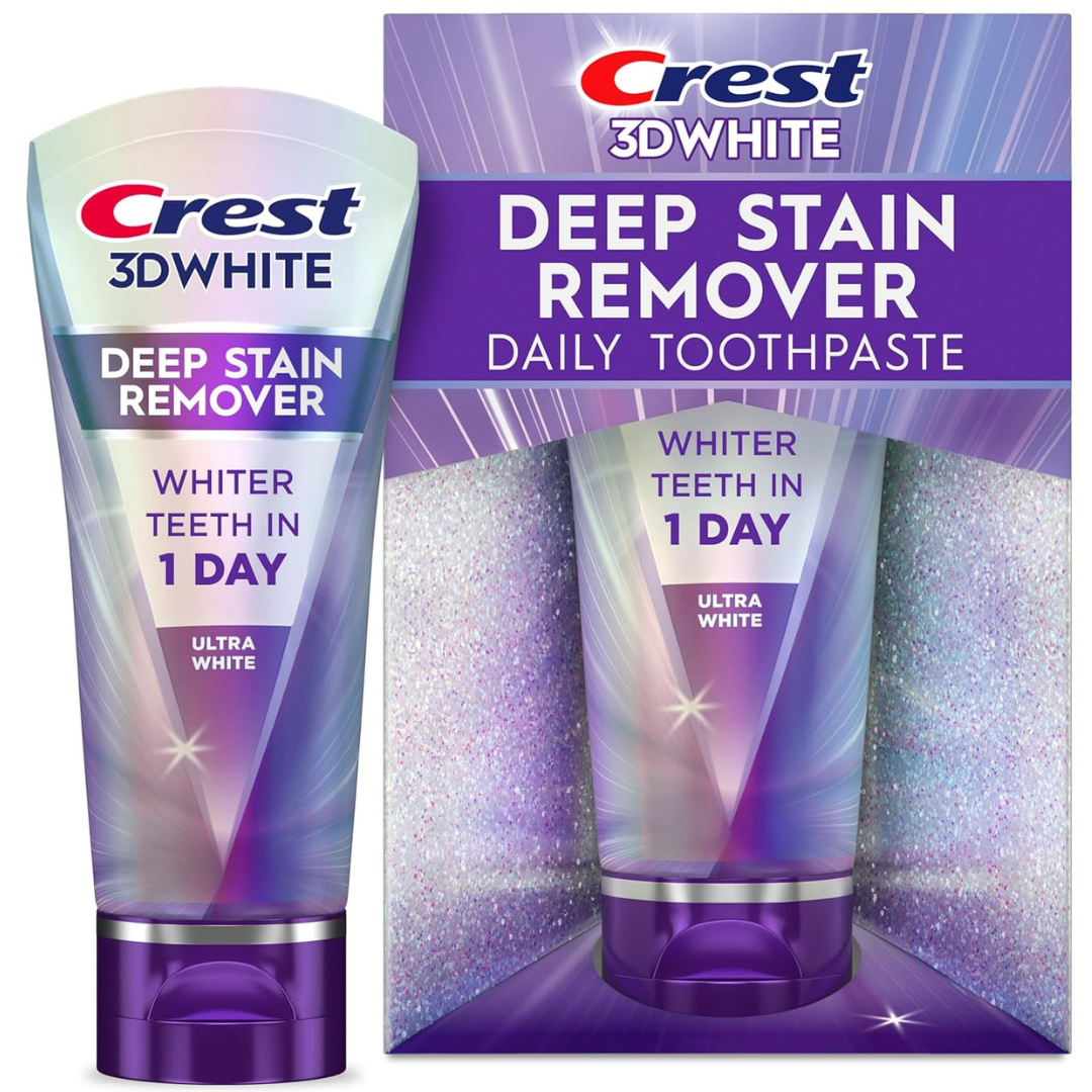 2.1oz Crest 3DWhite Brilliance Deep Stain Remover Ultra White Toothpaste