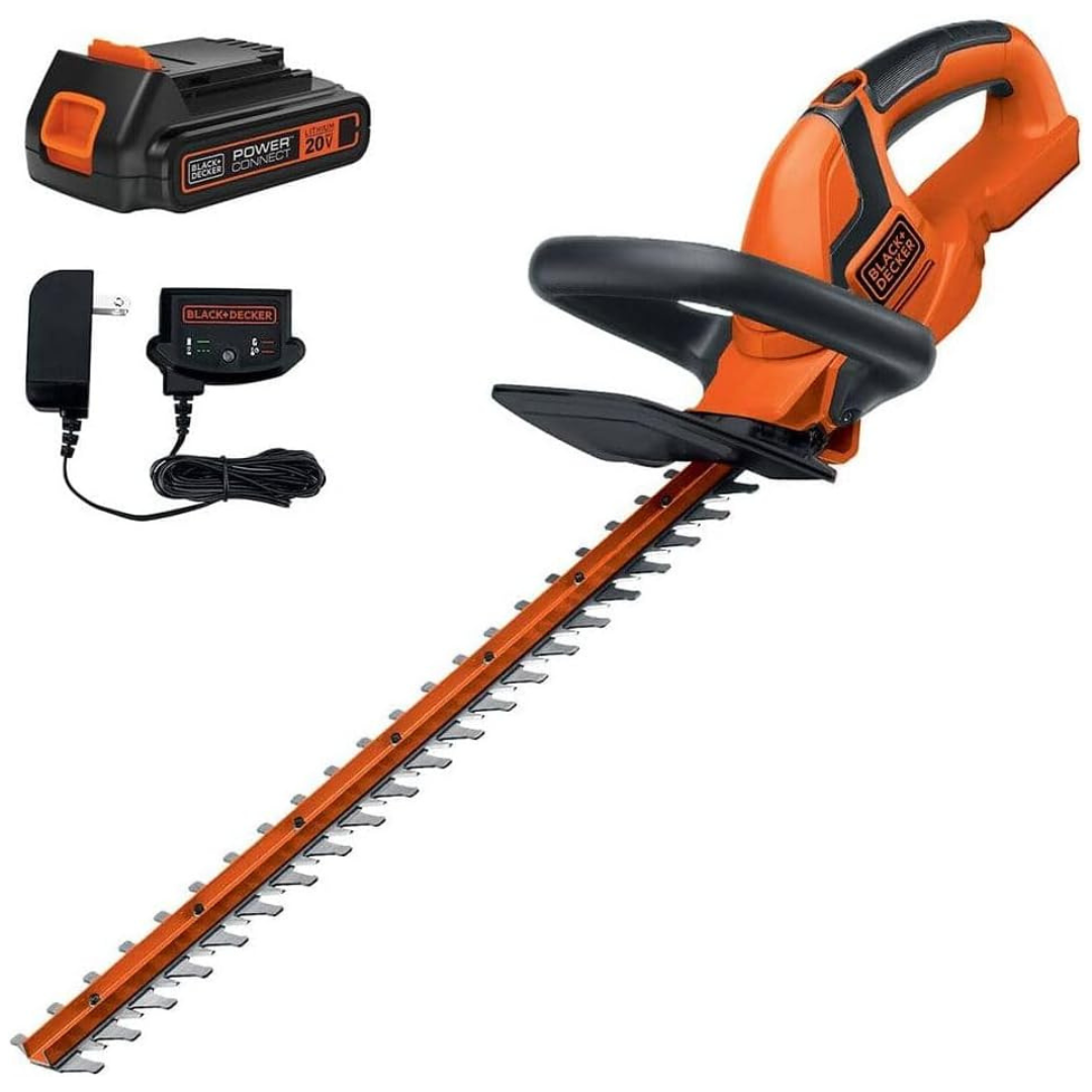 Black & Decker 20V MAX Lithium-Ion 22'' Cordless Hedge Trimmer Kit