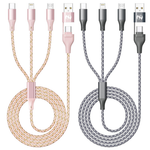3-Packs Apple MFi Certified 6ft Long Lightning Cable (various)