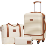 3-Piece Carry-On Hardshell Luggage Set W/ TSA Lock Spinner Wheels