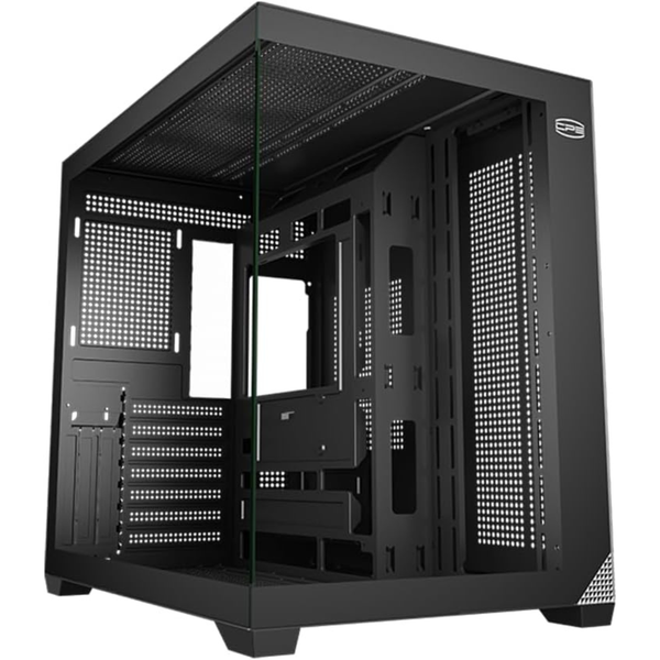 PCCOOLER C3T700 ATX Mid Tower PC Case W/ Tempered Glass & Mesh Front