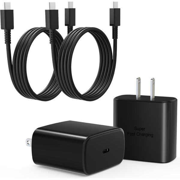2-Pack Mitesbony 45W Super Fast USB C Charger With 3FT Cable