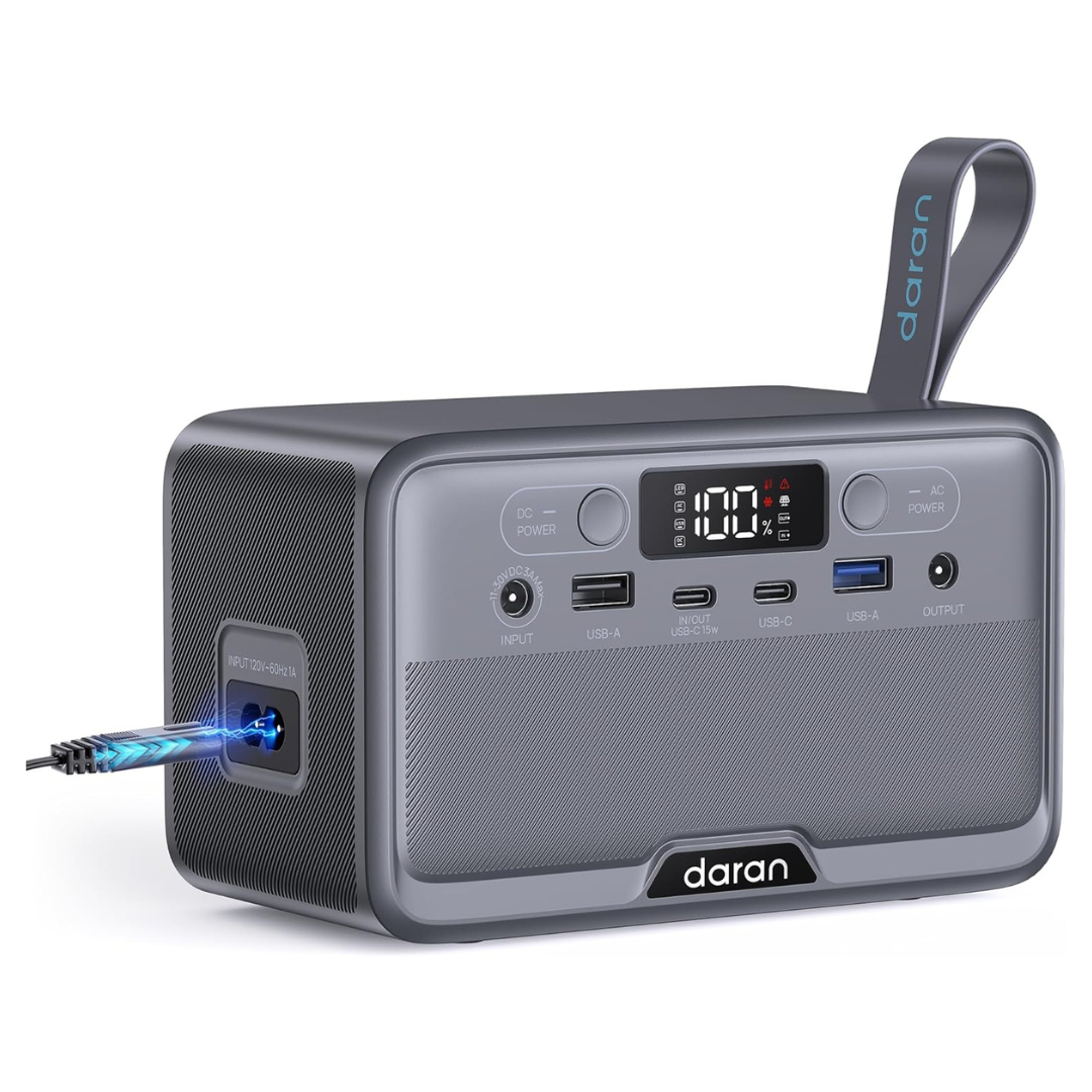 DaranEner 100W Portable LiFePO4 Solar Power Station