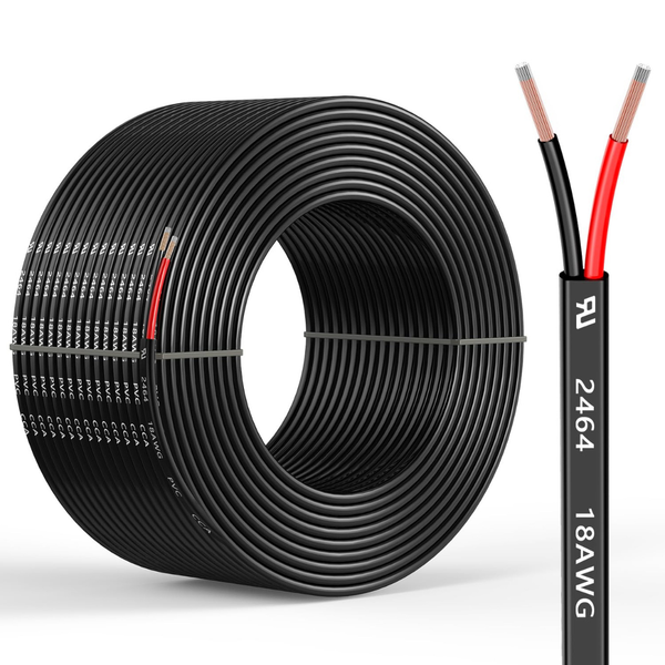 Mziklr 18 Gauge 2 Conductors 150-Feet Electrical Wire