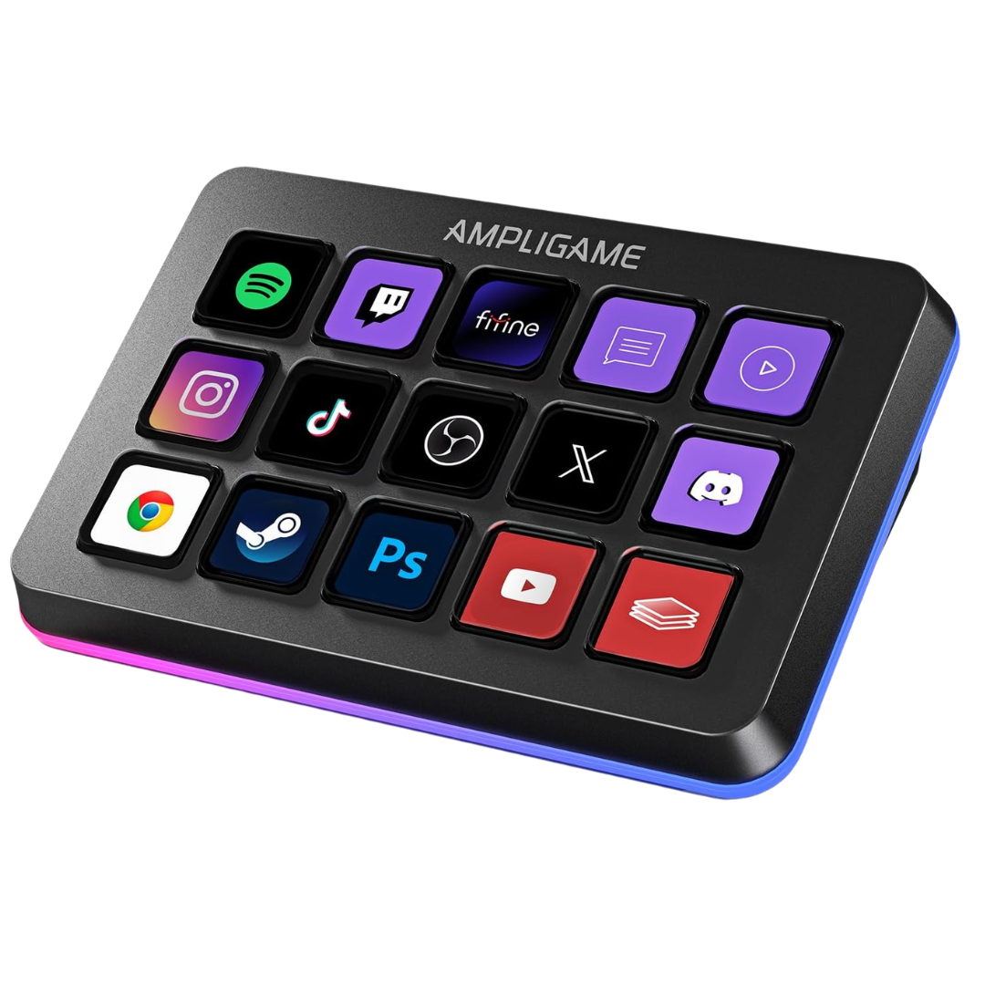Fifine AmpliGame Stream Controller With 15 Macro Keys